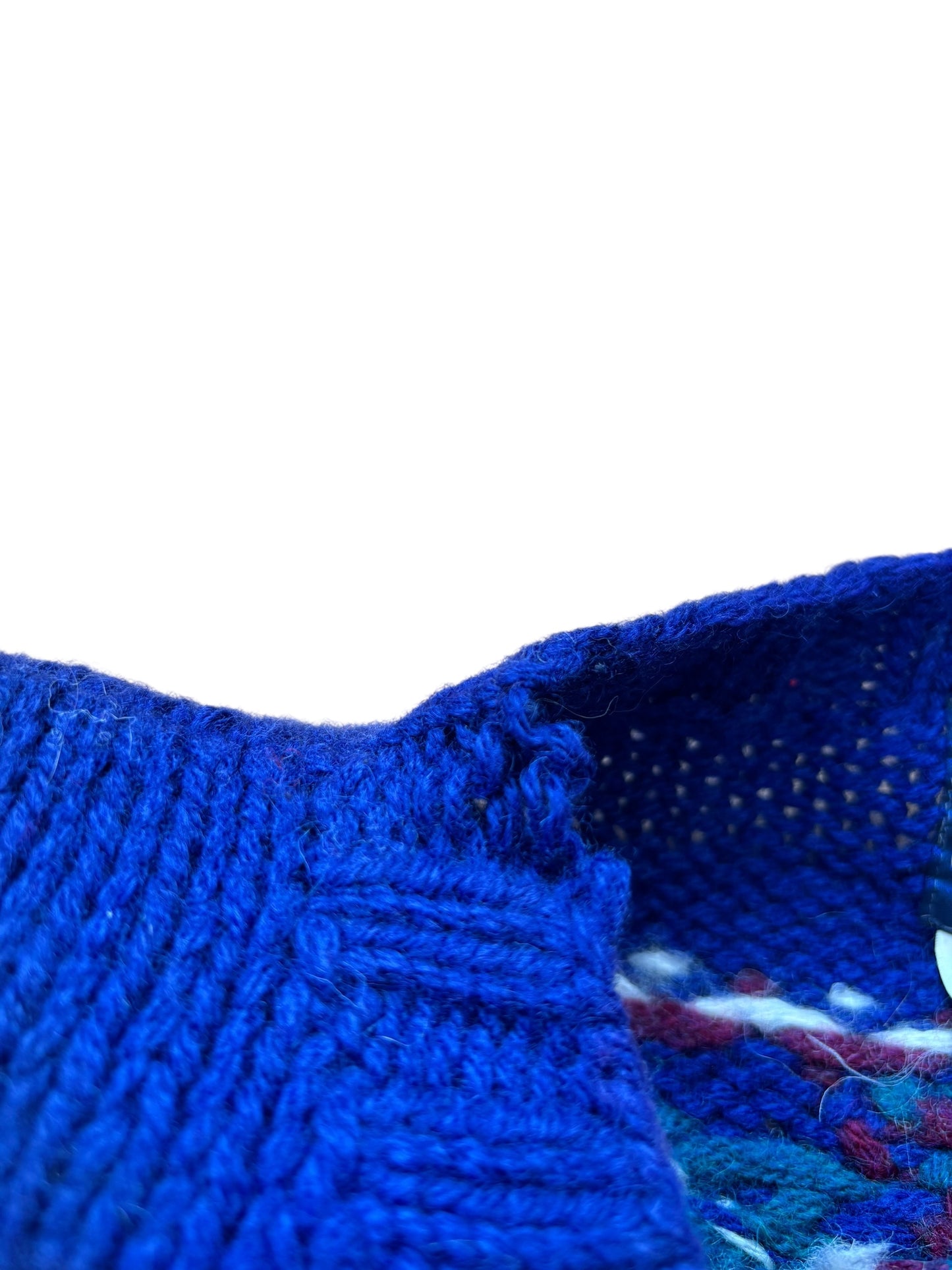 VINTAGE WOOLRICH WOMAN WOOL DOG + BEAN BOOT SWEATER (M)