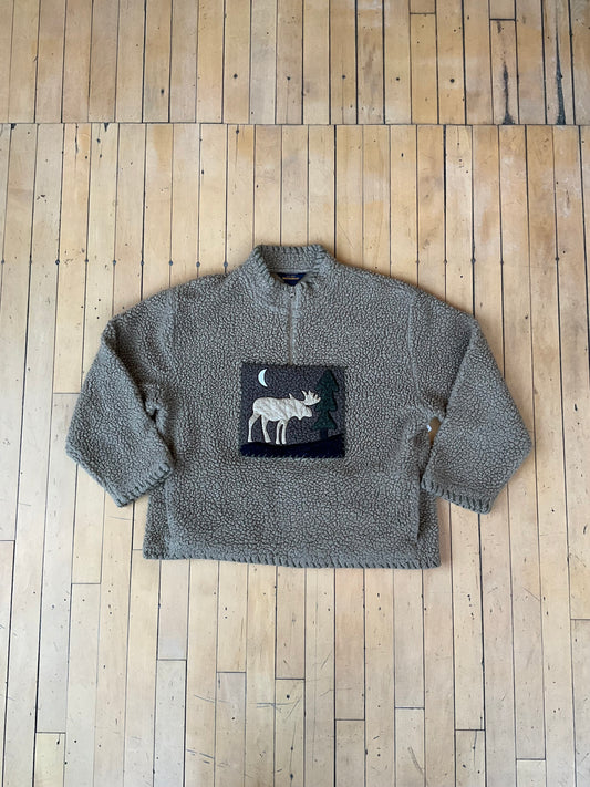 WOOLRICH SHERPA MOOSE PULLOVER (XL)