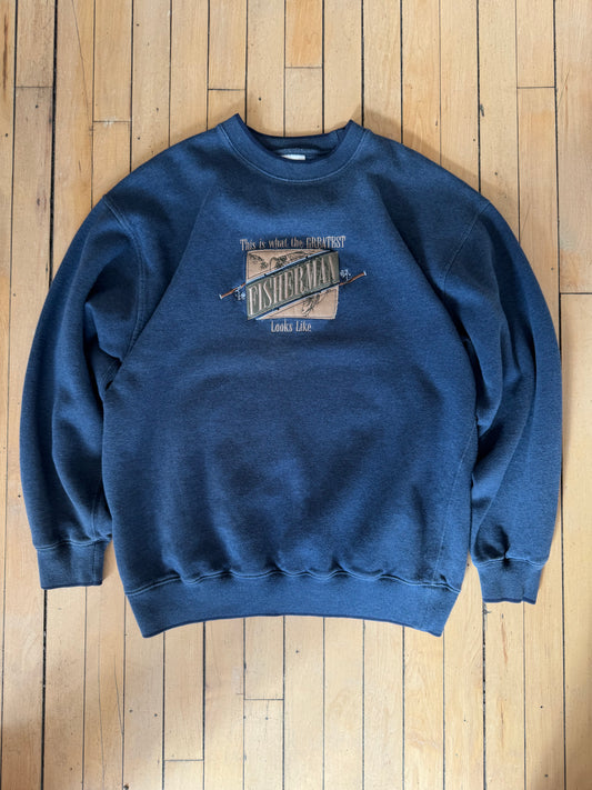 VINTAGE GREATEST FISHERMAN PATCH CREW (XL)