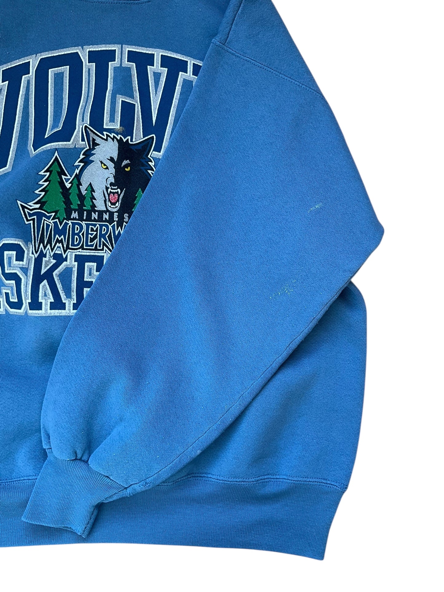 VINTAGE TIMBERWOLVES LIGHT BLUE CREW (S/M)
