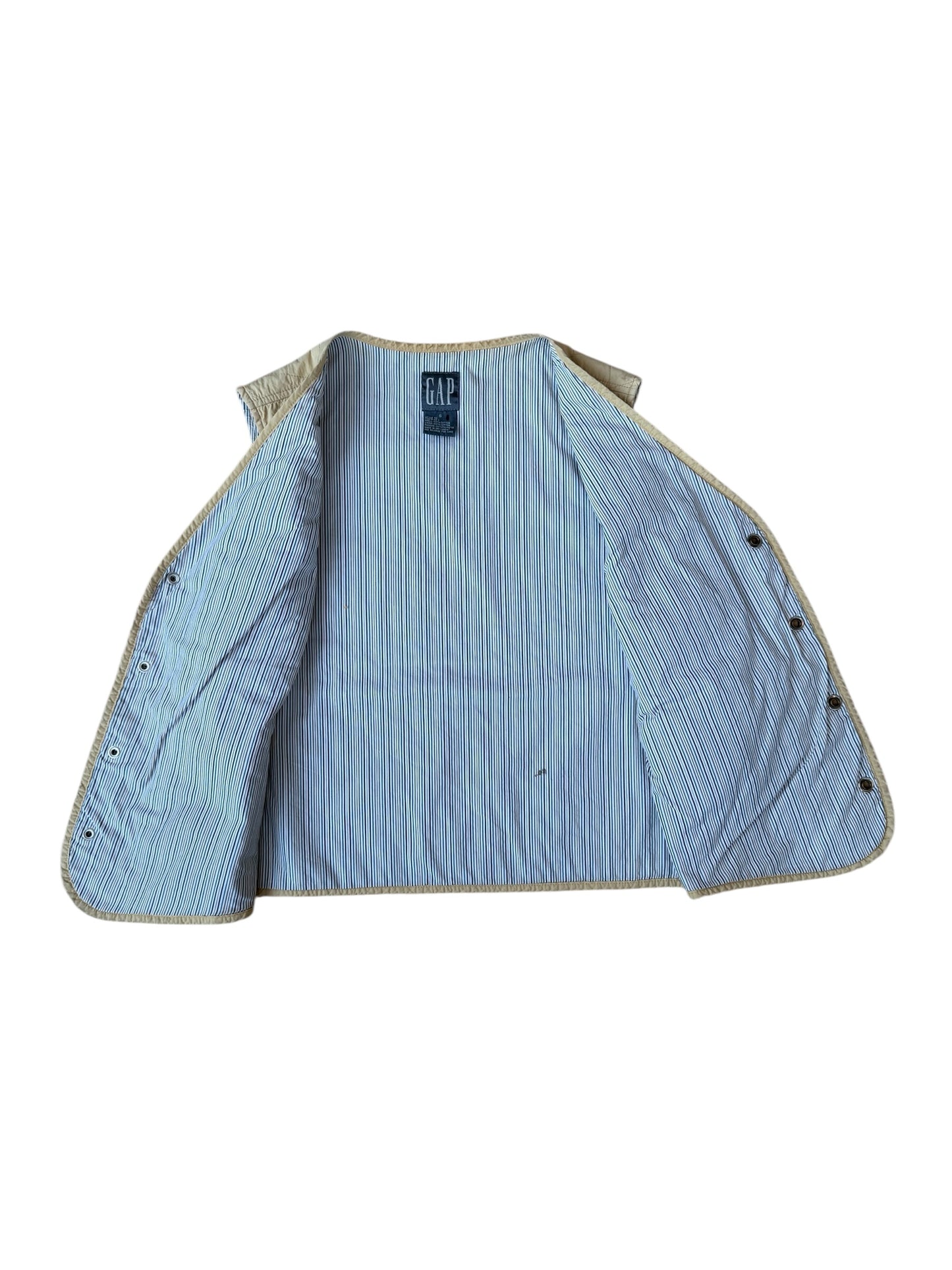 90'S VINTAGE GAP QUILTED VEST (S)