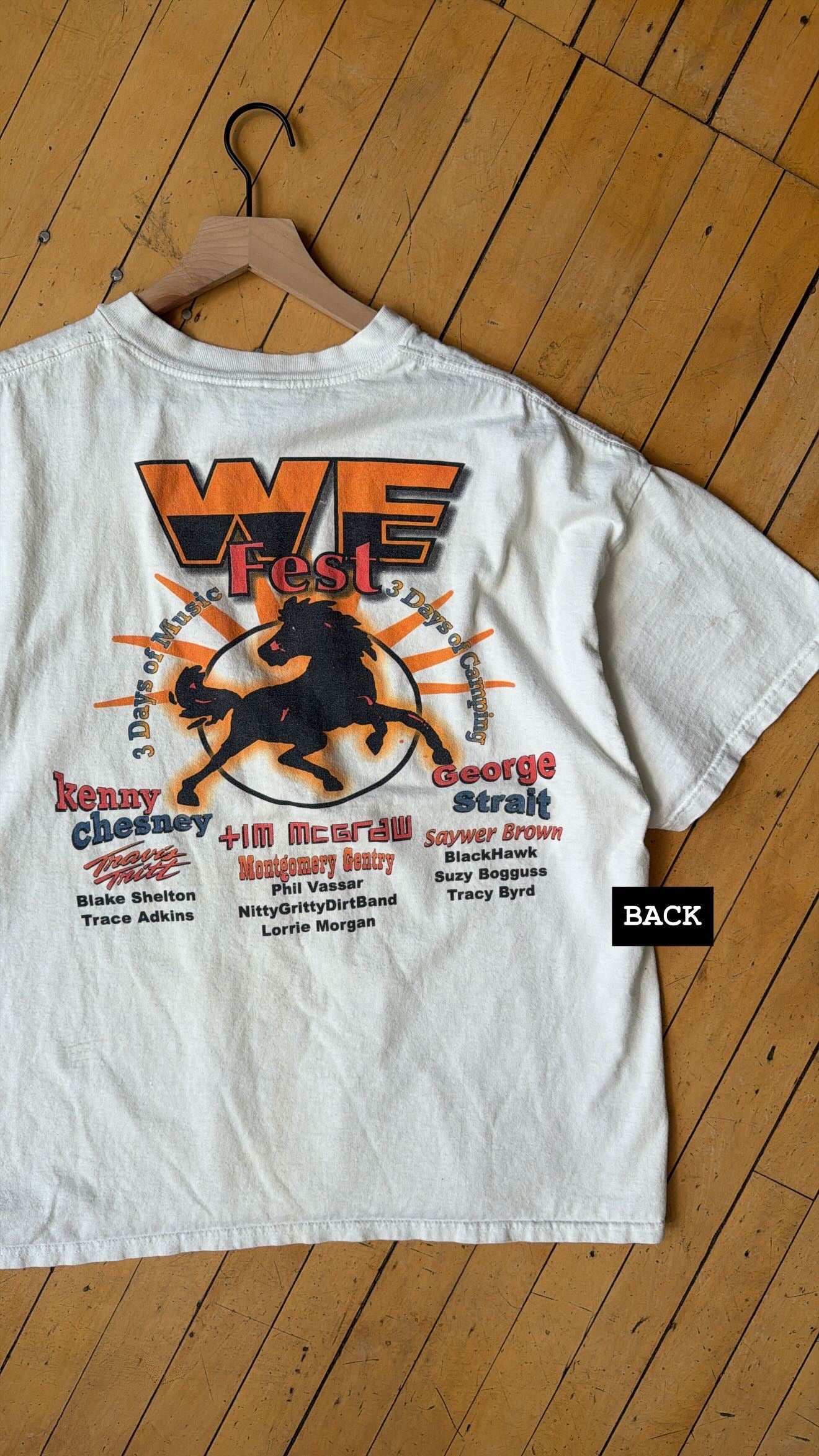 2004 VINTAGE WE FEST BIG NAMES TEE (XXL)