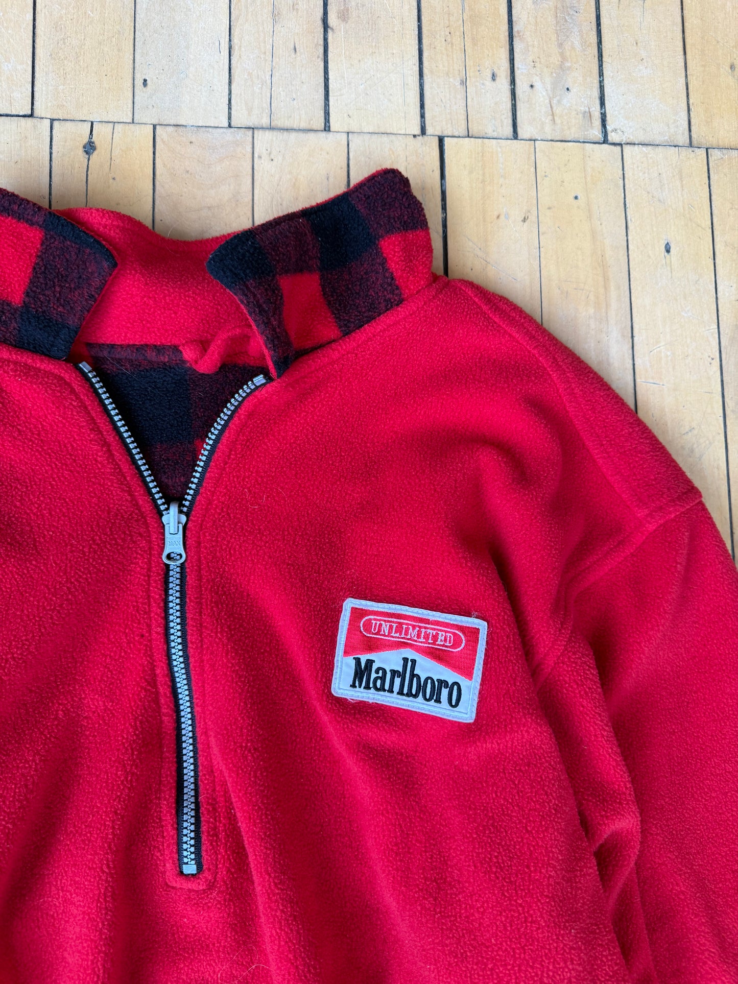 VINTAGE HEAVYWEIGHT REVERSIBLE MARLBORO FLEECE (L)