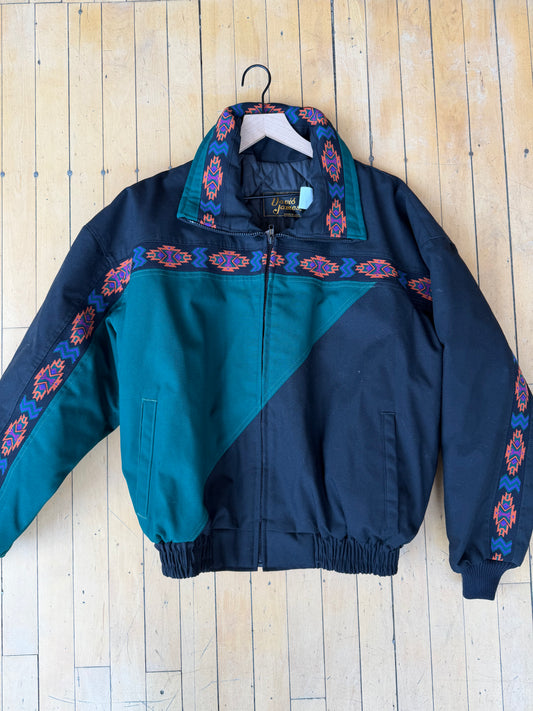 VINTAGE TWO TONE AZTEC JACKET (L)