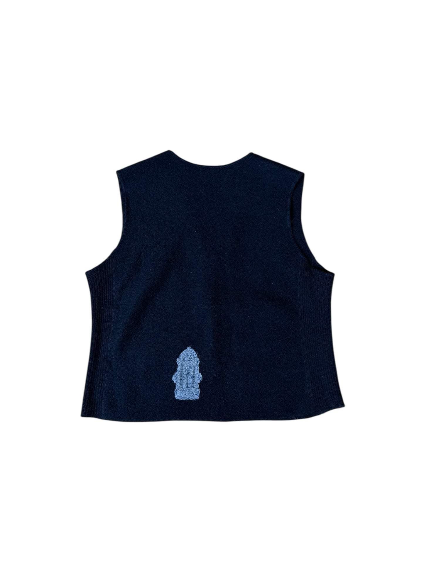 VINTAGE WOOL PUPPIES VEST (M/L)