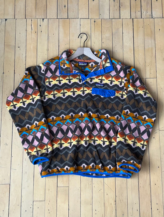PATAGONIA SYNCHILLA PRINTED QUARTER SNAP (M)