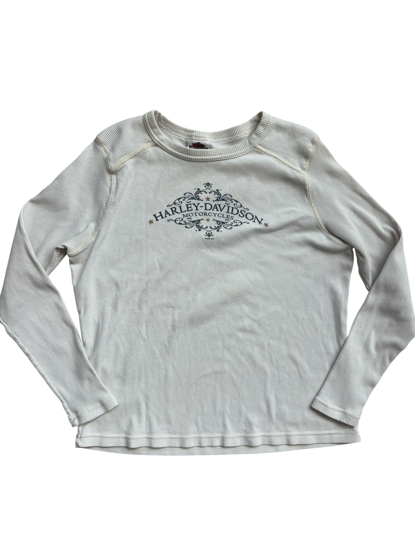 2005 Y2K VINTAGE HARLEY DAVIDSON RIBBED LS (XL)