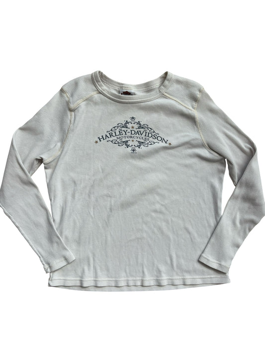 2005 Y2K VINTAGE HARLEY DAVIDSON RIBBED LS (XL)