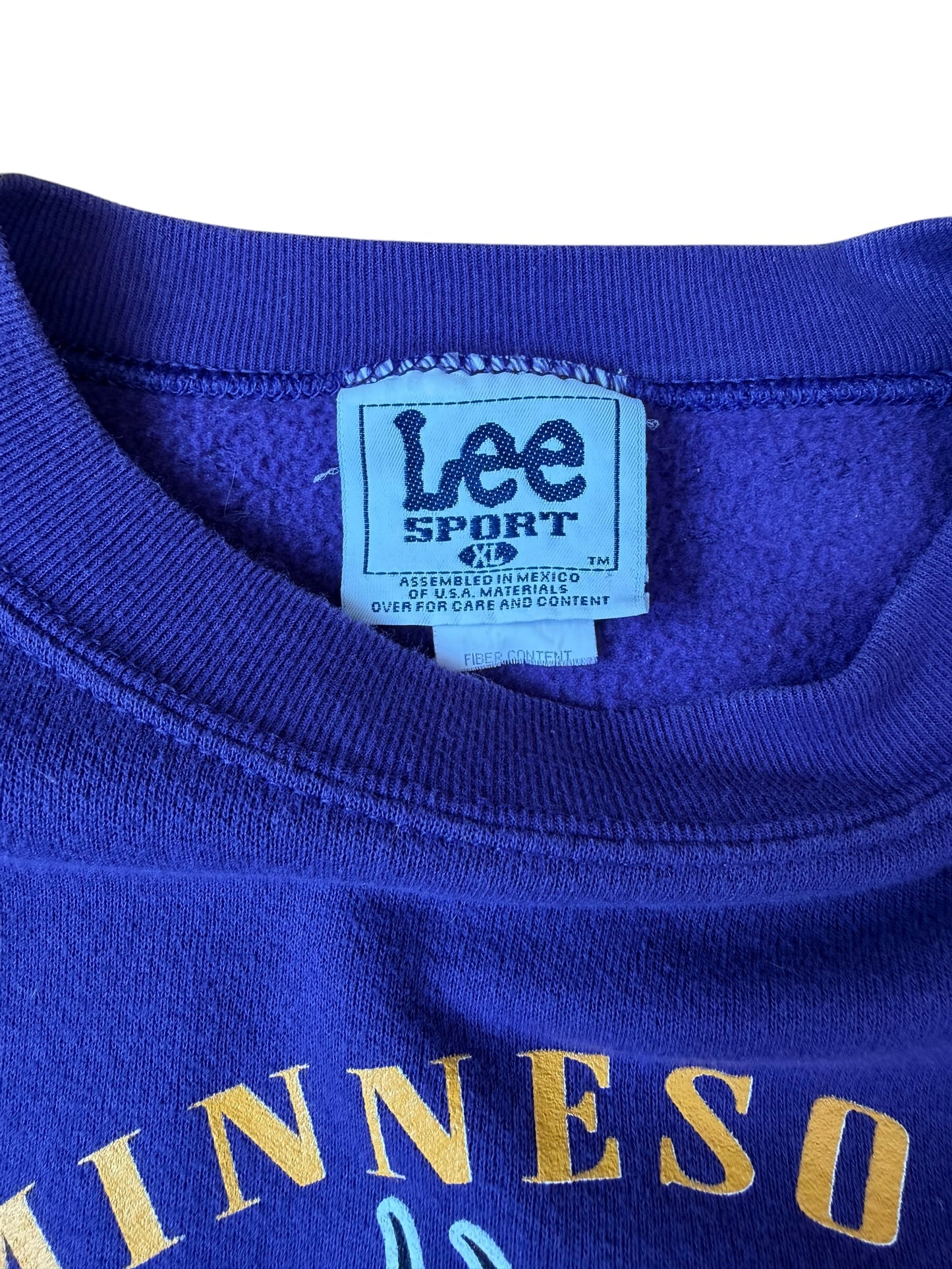 1999 VINTAGE MN VIKINGS LEE SPORT CREW (XL)