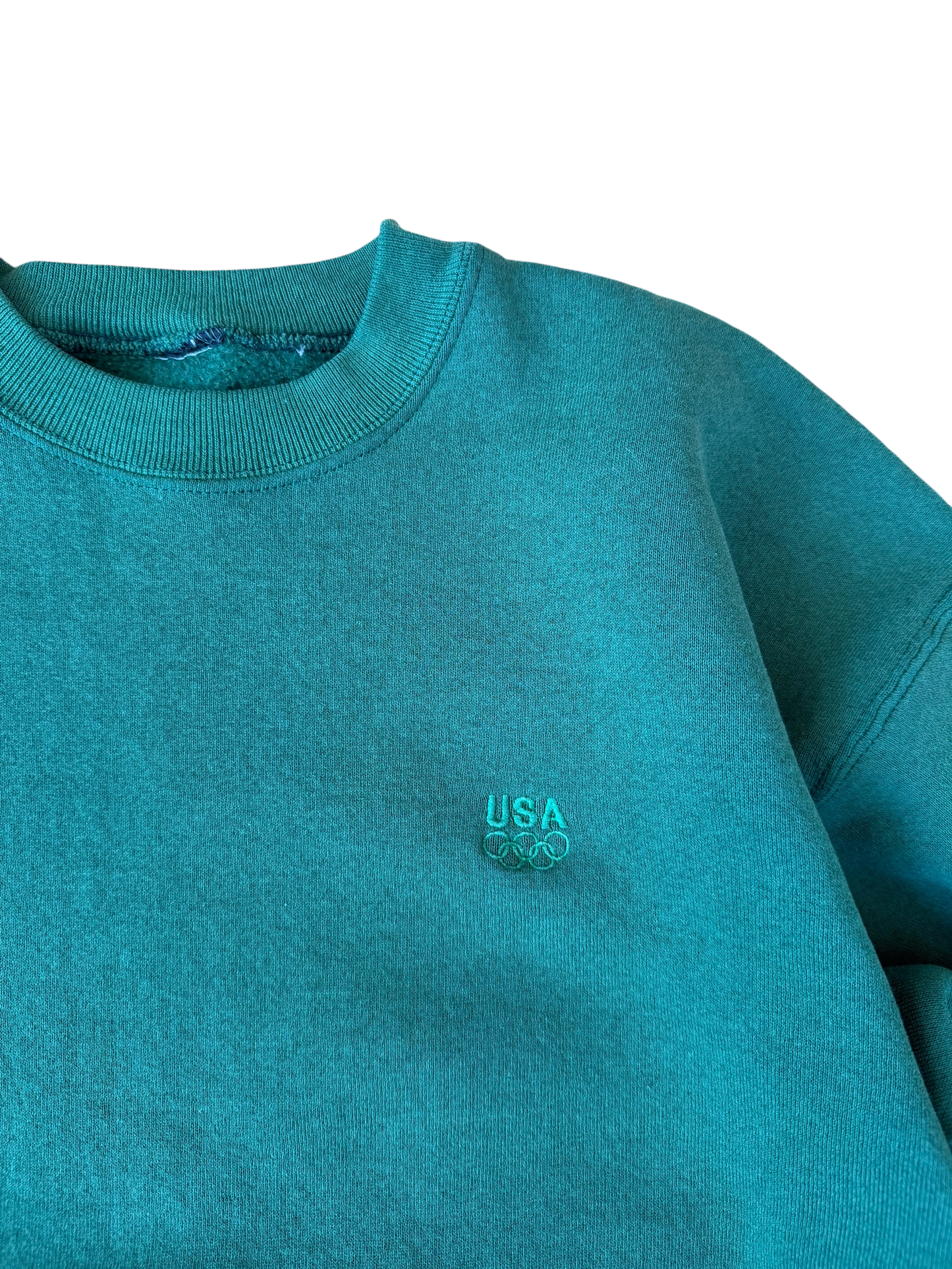VINTAGE OLYMPICS GREEN CREW (M/L)