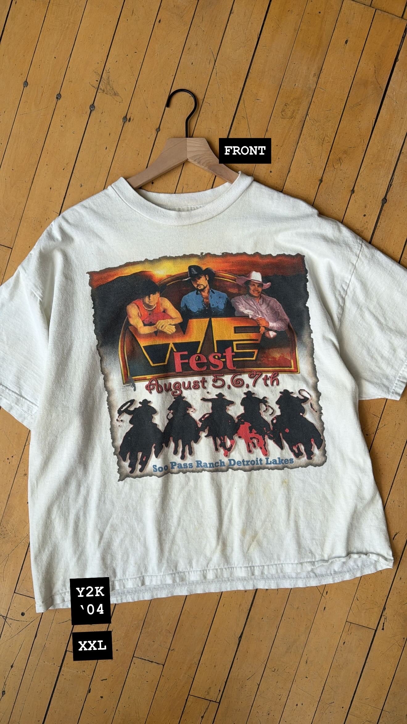 2004 VINTAGE WE FEST BIG NAMES TEE (XXL)