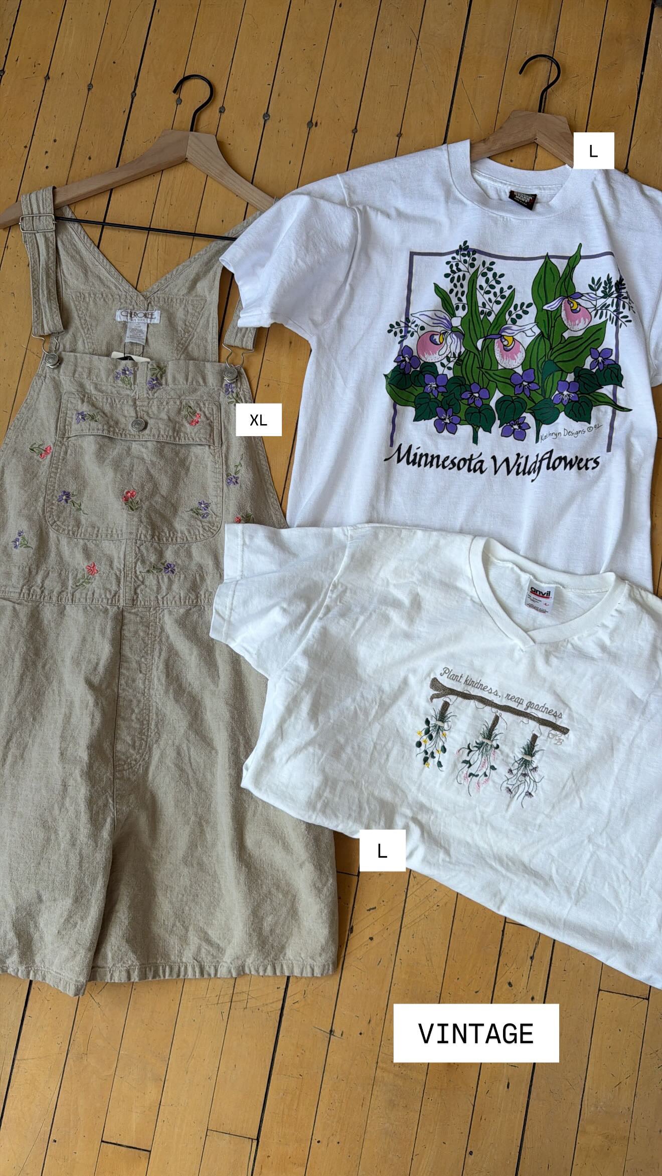 VINTAGE COTTON/LINEN EMBROIDERED SHORTALLS (20)