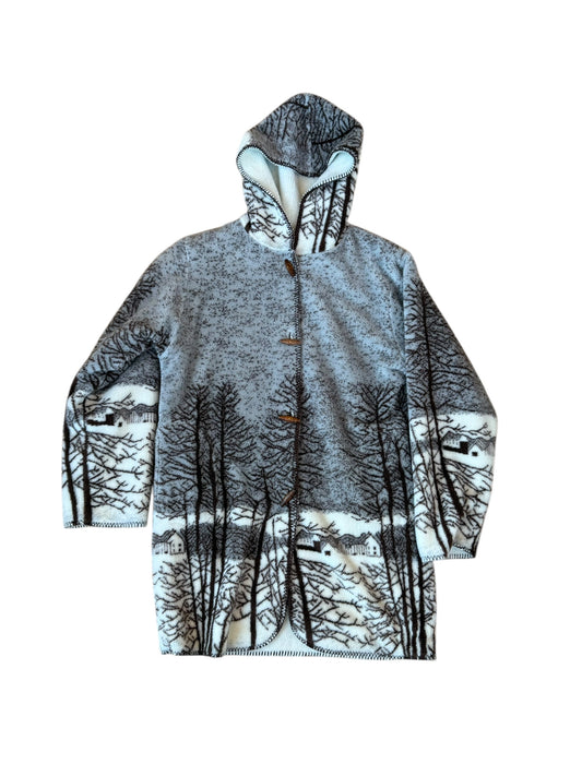 VINTAGE COUNTRY WOODS FLEECE HOODIE JACKET (OS)