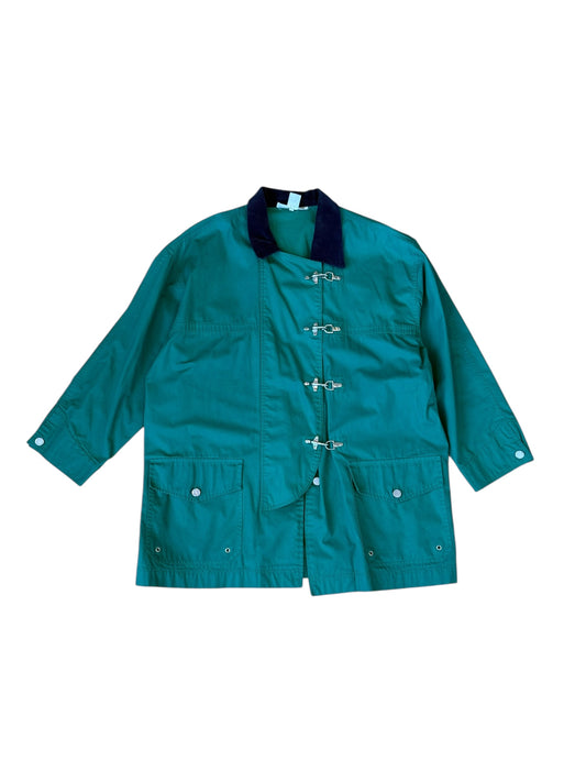 VINTAGE KELLY GREEN CHORE COAT (M)