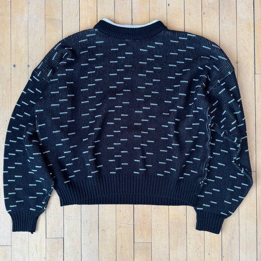 CLASSIC LINE PRINT SWEATER (L)