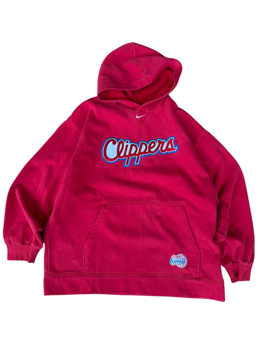 Y2K NIKE LA CLIPPERS CENTER SWOOSH HOODIE (XL)