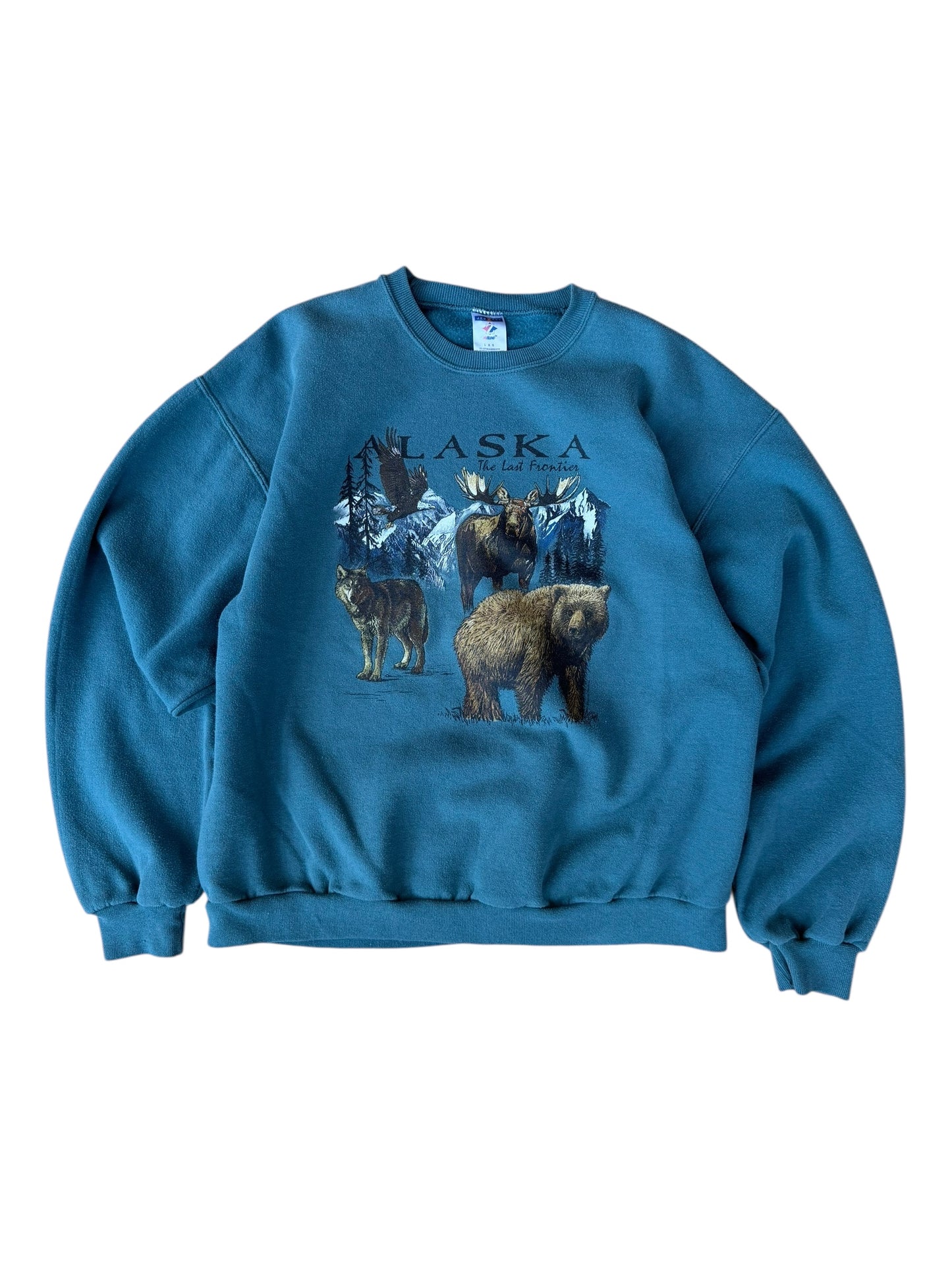 VINTAGE ALASKA WILDLIFE CREWNECK (L)