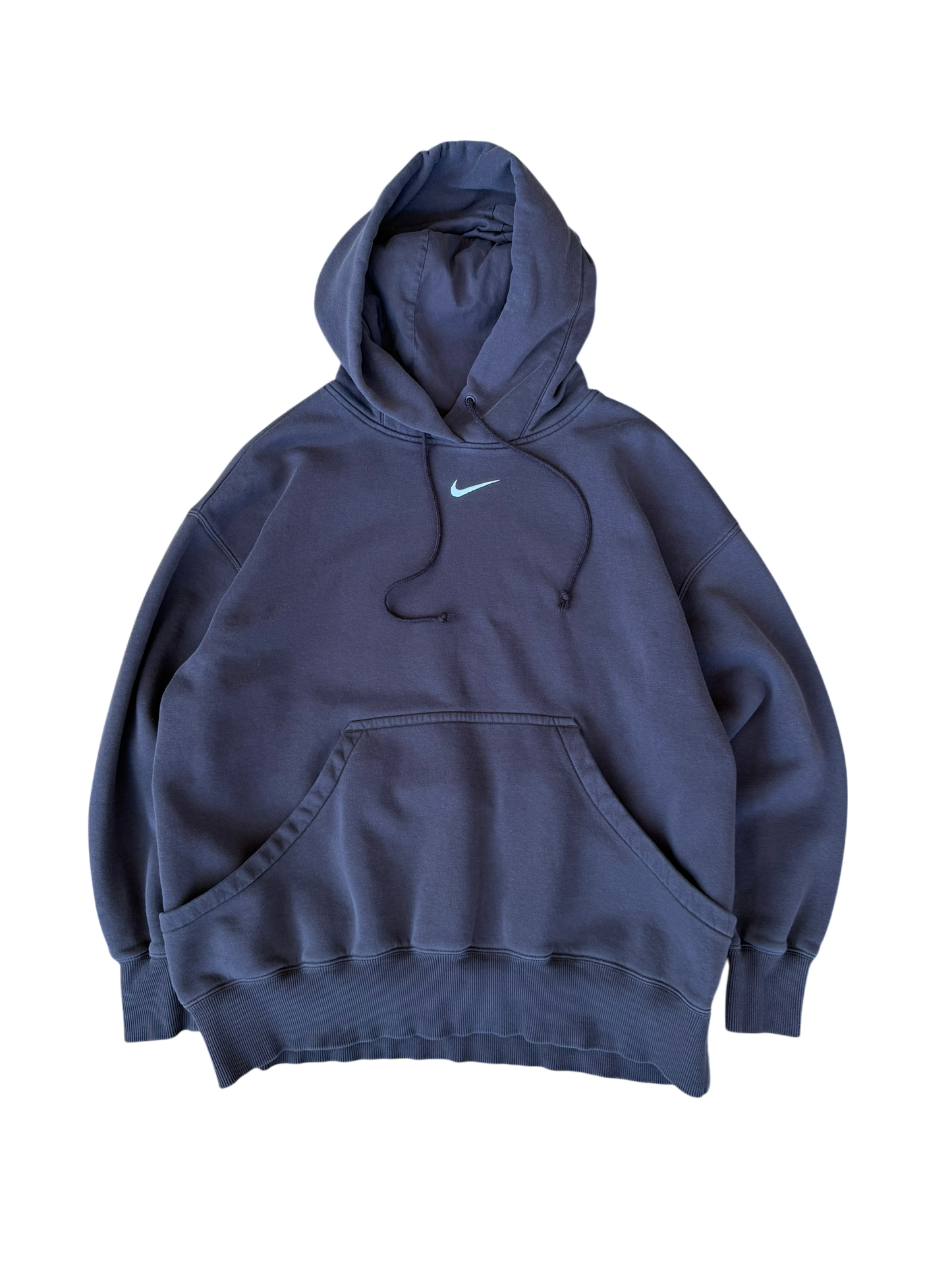 NIKE CENTER SWOOSH BROWN HOODIE (L)