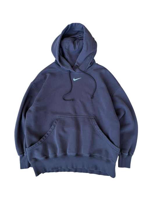 NIKE CENTER SWOOSH BROWN HOODIE (L)