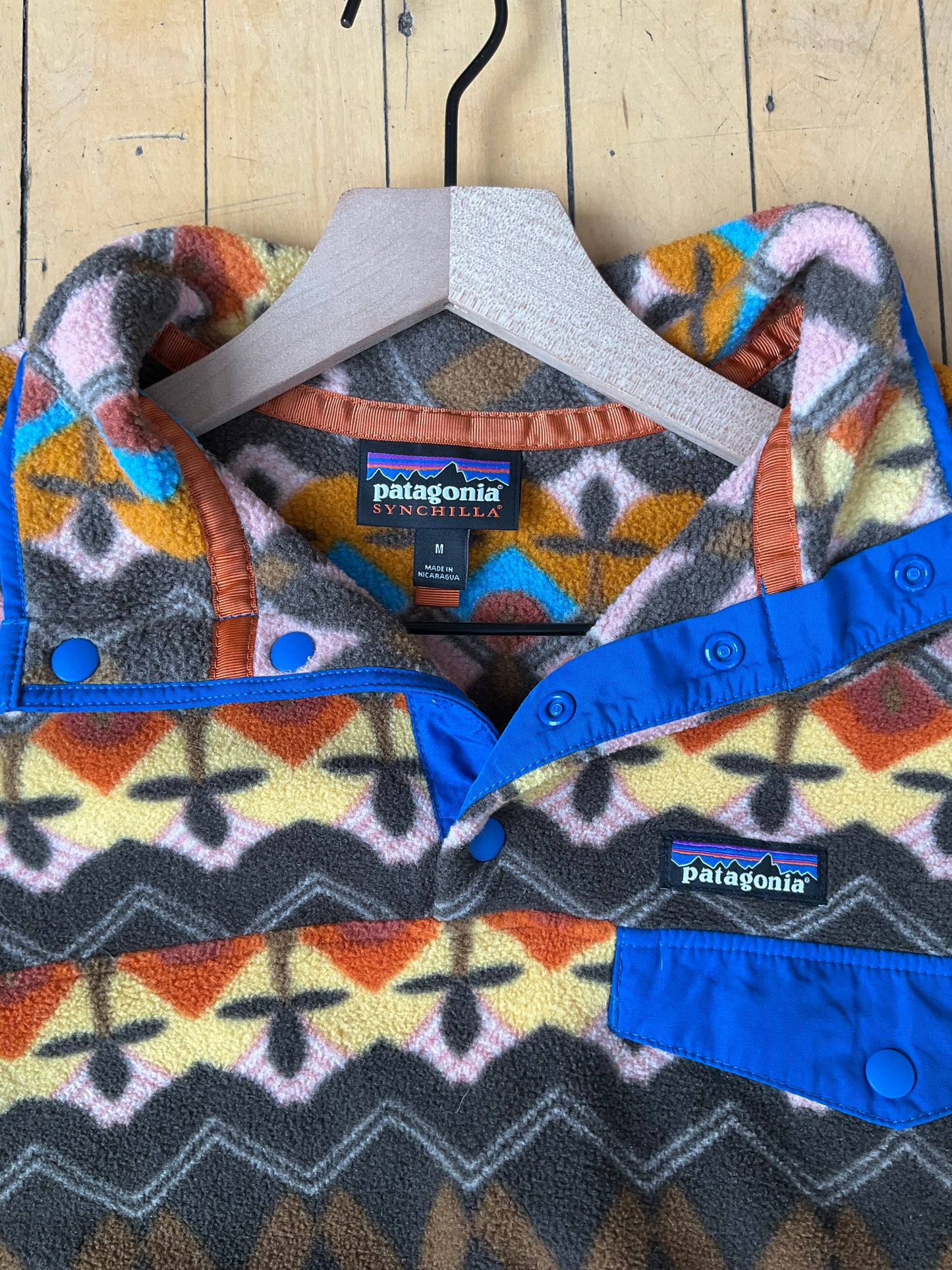 PATAGONIA SYNCHILLA PRINTED QUARTER SNAP (M)