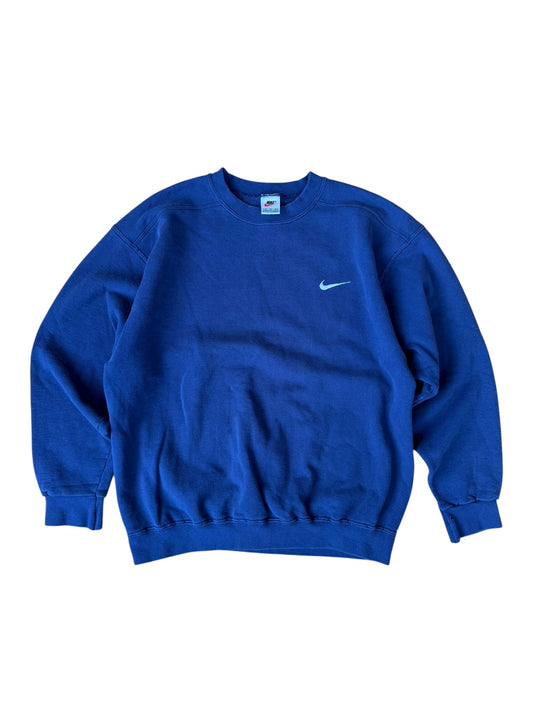90'S NIKE NAVY CREWNECK (M)
