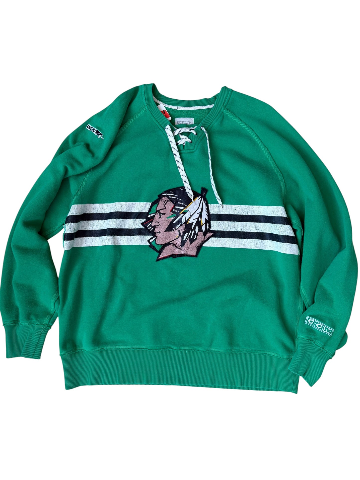 VINTAGE FIGHTING SIOUX WCHA COTTON JERSEY (XXL)