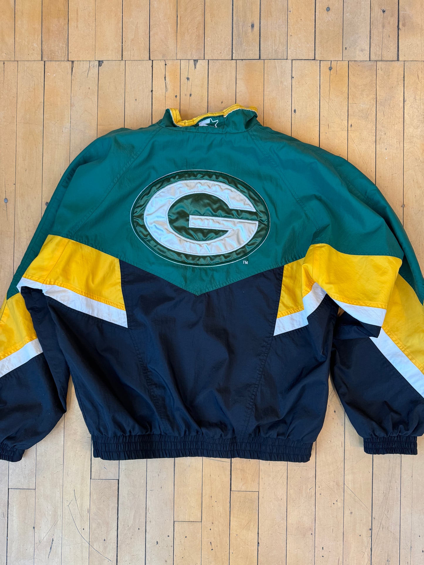 VINTAGE STARTER GB PACKERS WINDBREAKER (XL)