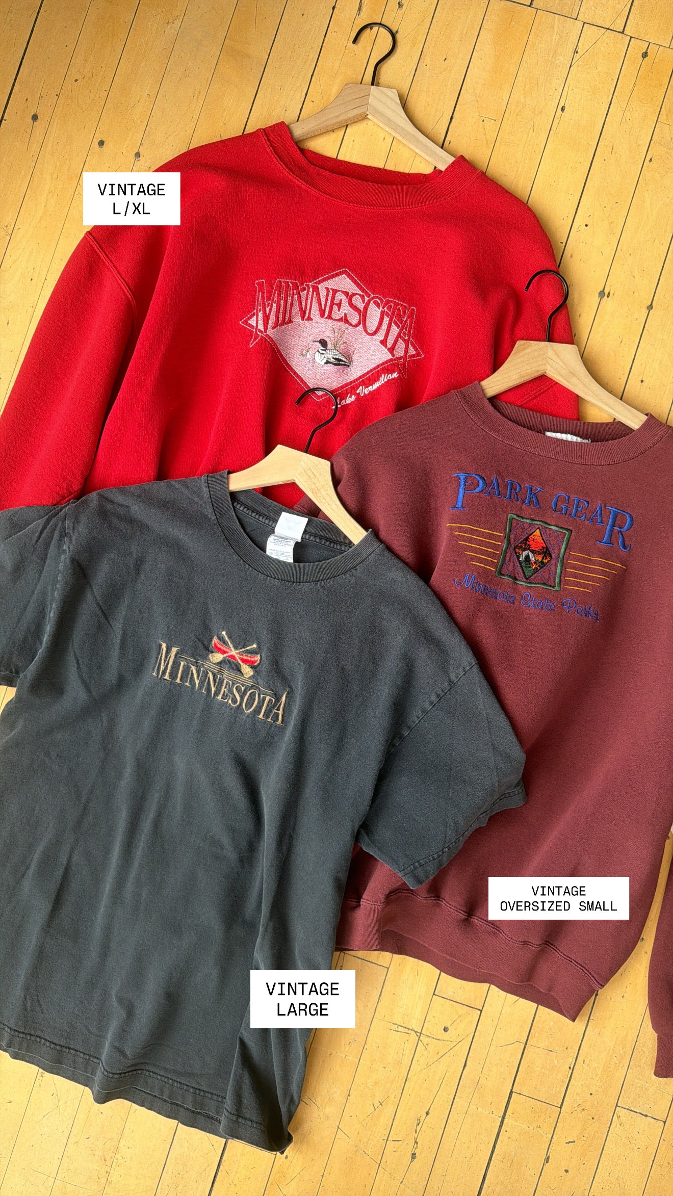 VINTAGE MINNESOTA STATE PARKS EMBROIDERED CREW (XXL)