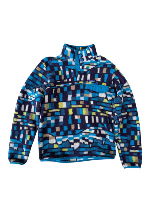 PATAGONIA BELAY BLUE PATTERNED SYNCHILLA (S)