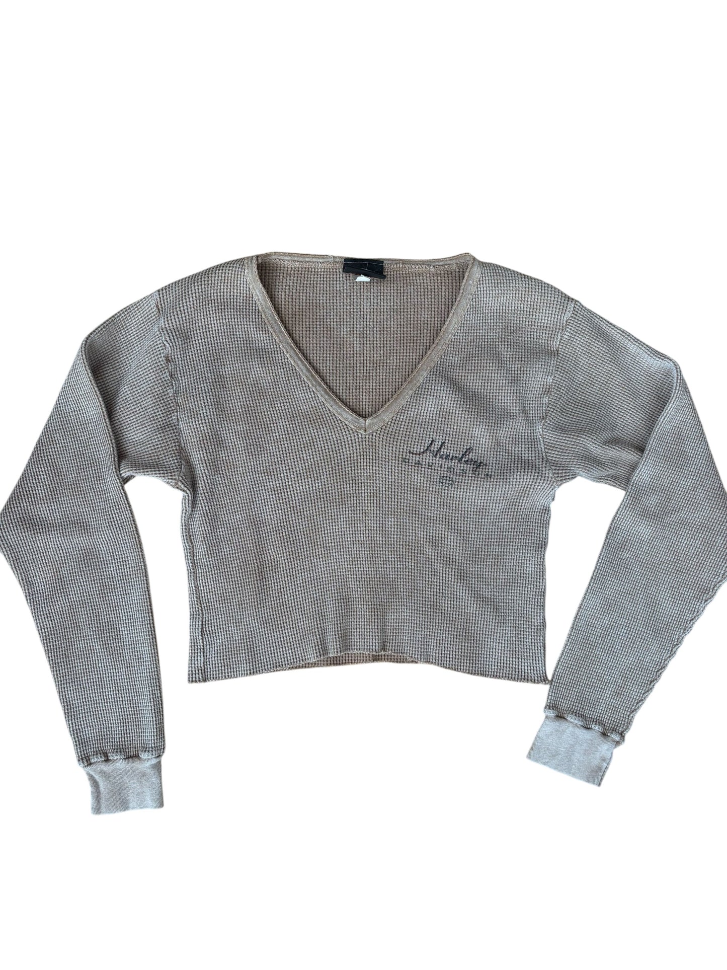 Y2K VINTAGE HARLEY DAVIDSON BROWN THERMAL (L)