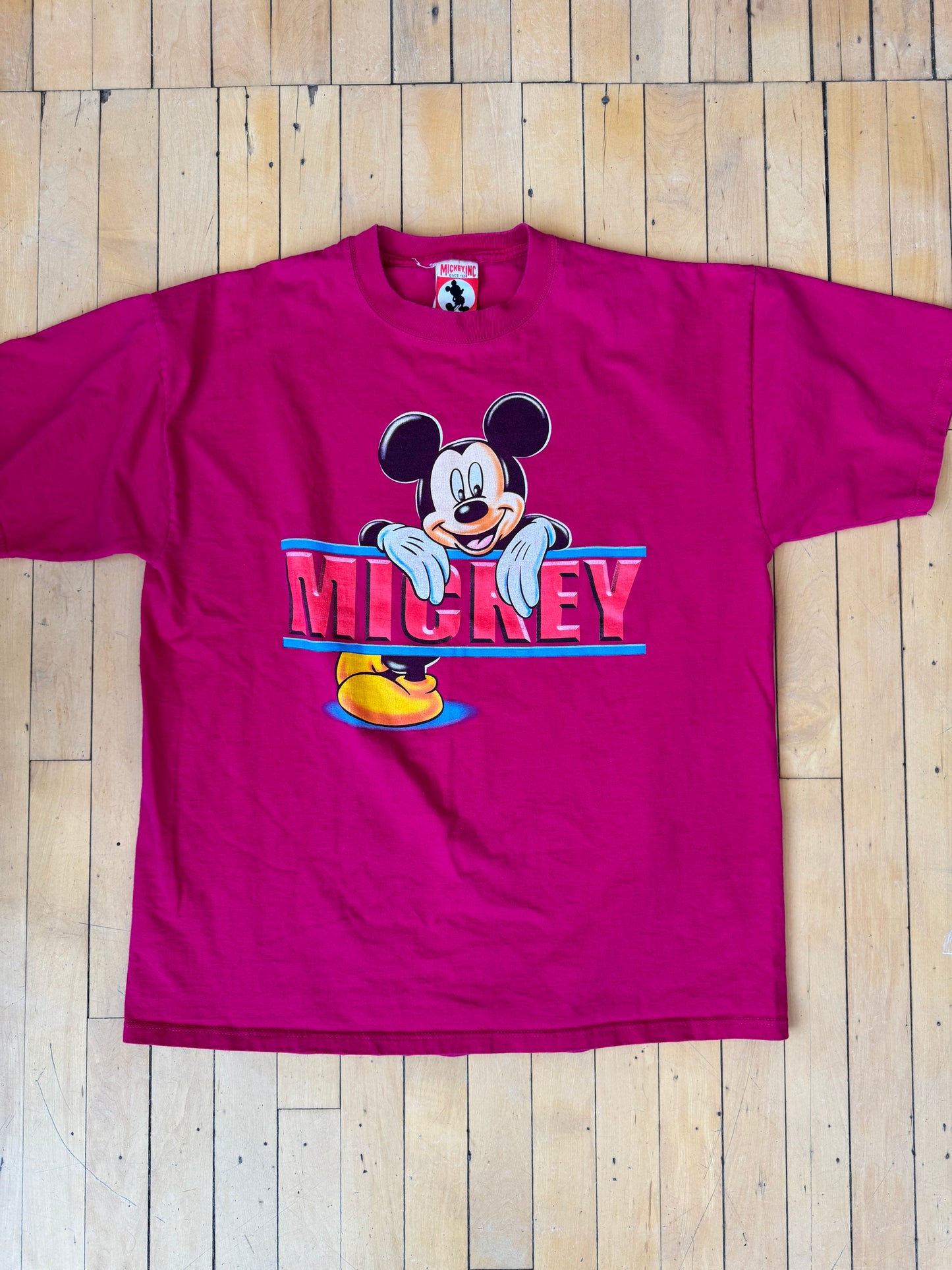 90'S VINTAGE MADE IN USA MICKEY TEE (XL)