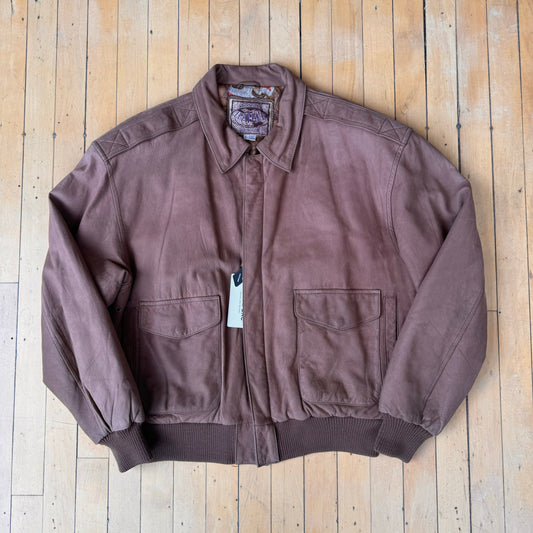 VINTAGE LEATHER JACKET (L)