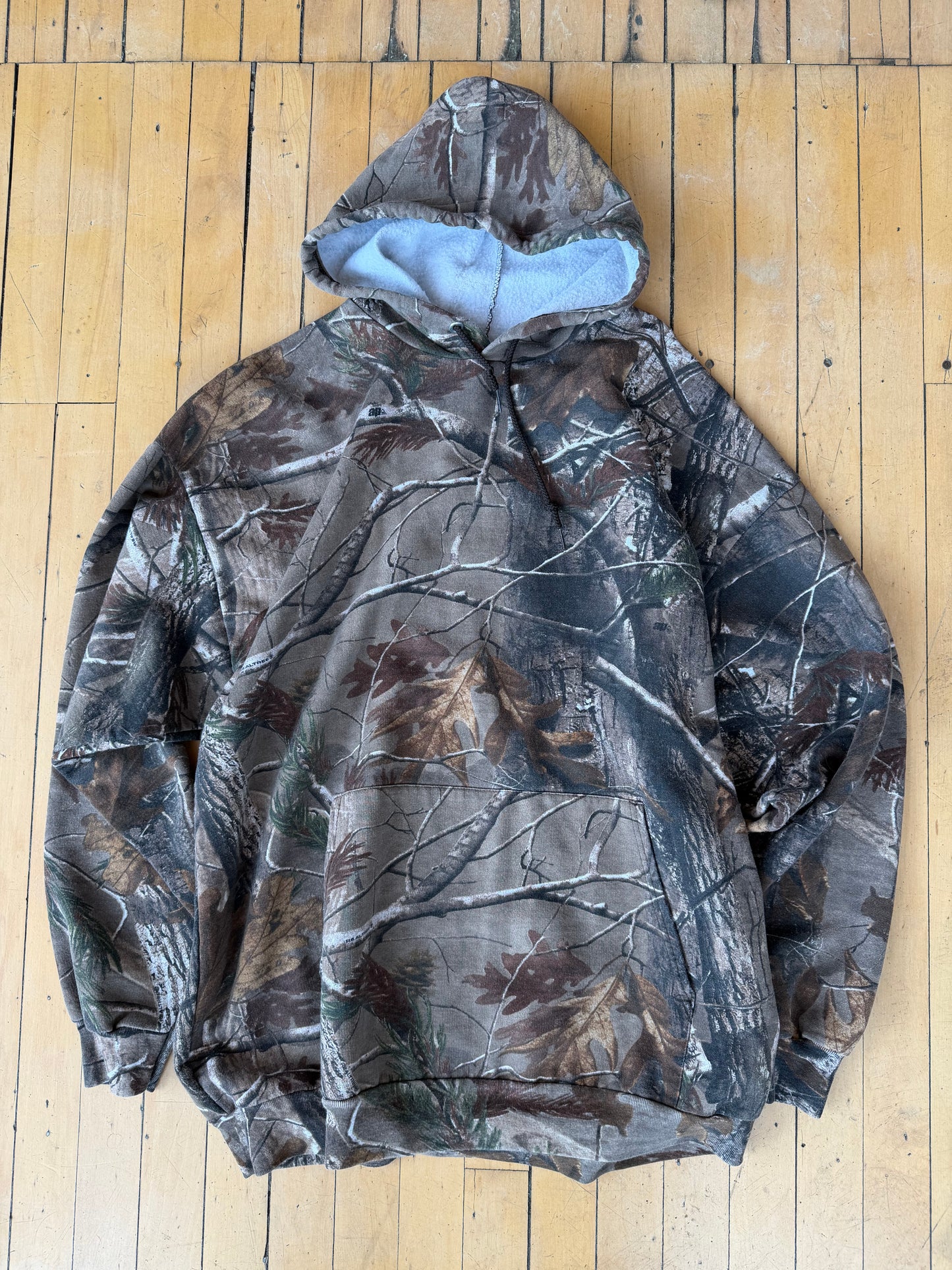 RUSSELL OUTDOORS WASHED CAMO HOODIE (XXL)