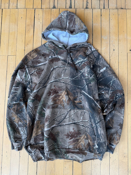 RUSSELL OUTDOORS WASHED CAMO HOODIE (XXL)