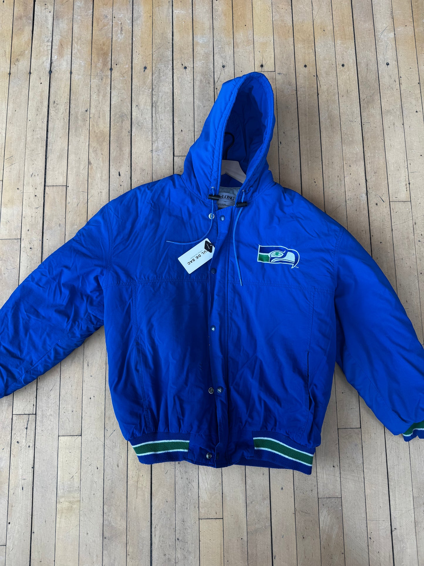 80'S VINTAGE SEAHAWKS JACKET (XL)