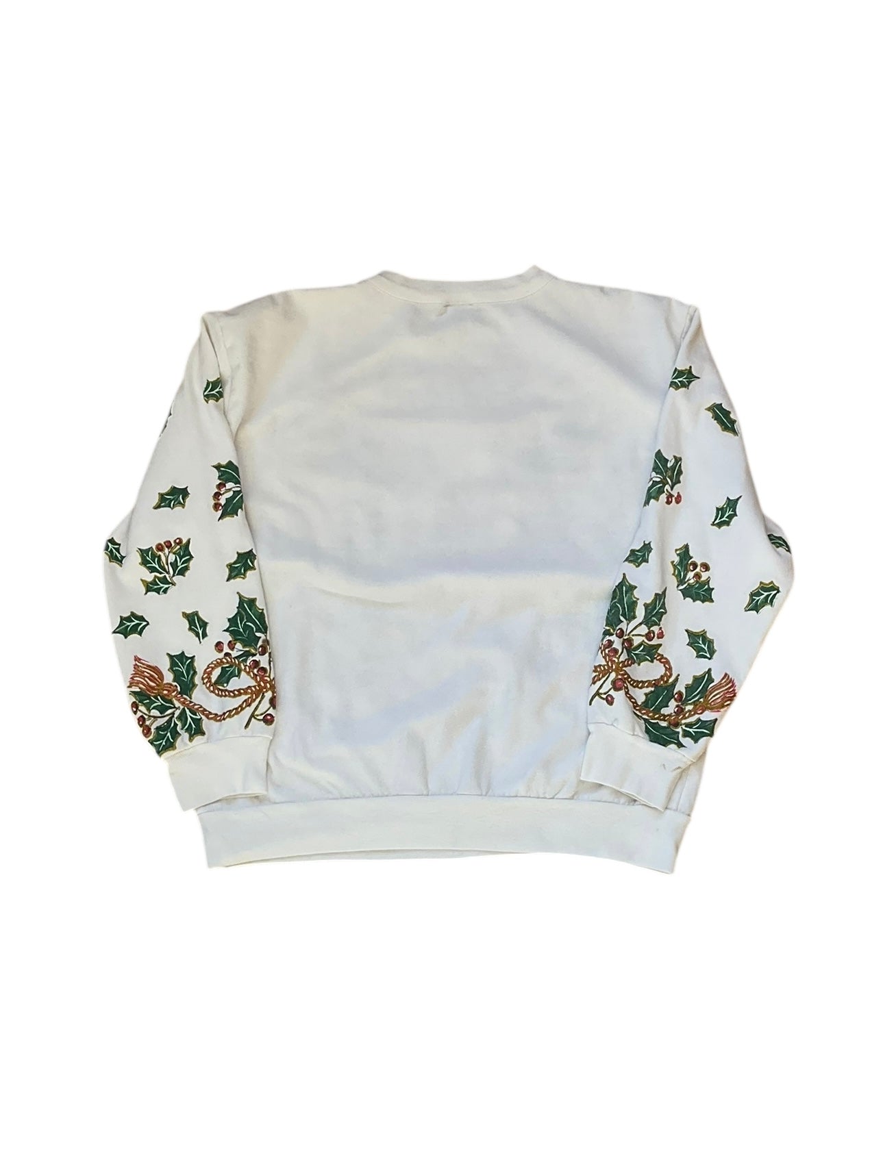 VINTAGE HOLIDAY TIME RAISED PRINT SANTA CREWNECK (XL)