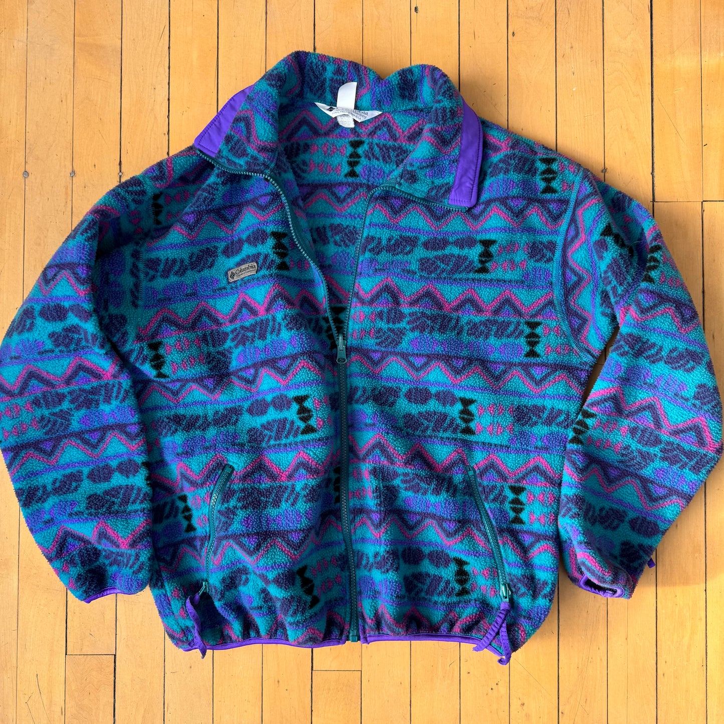 VINTAGE COLUMBIA SHERPA ZIP-UP (L)