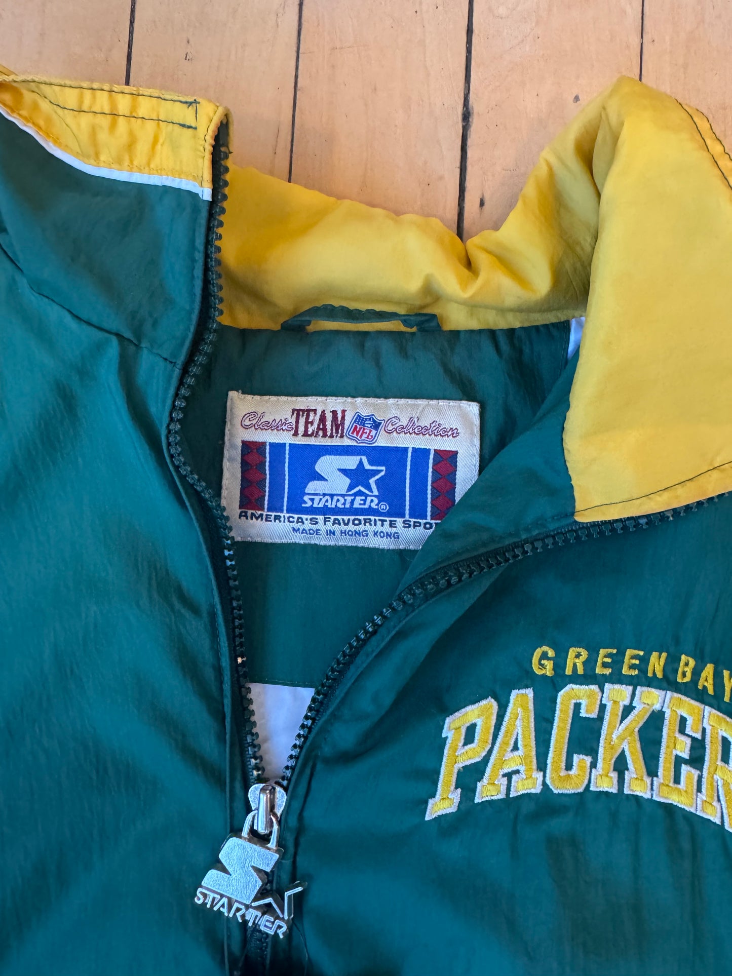 VINTAGE STARTER GB PACKERS WINDBREAKER (XL)