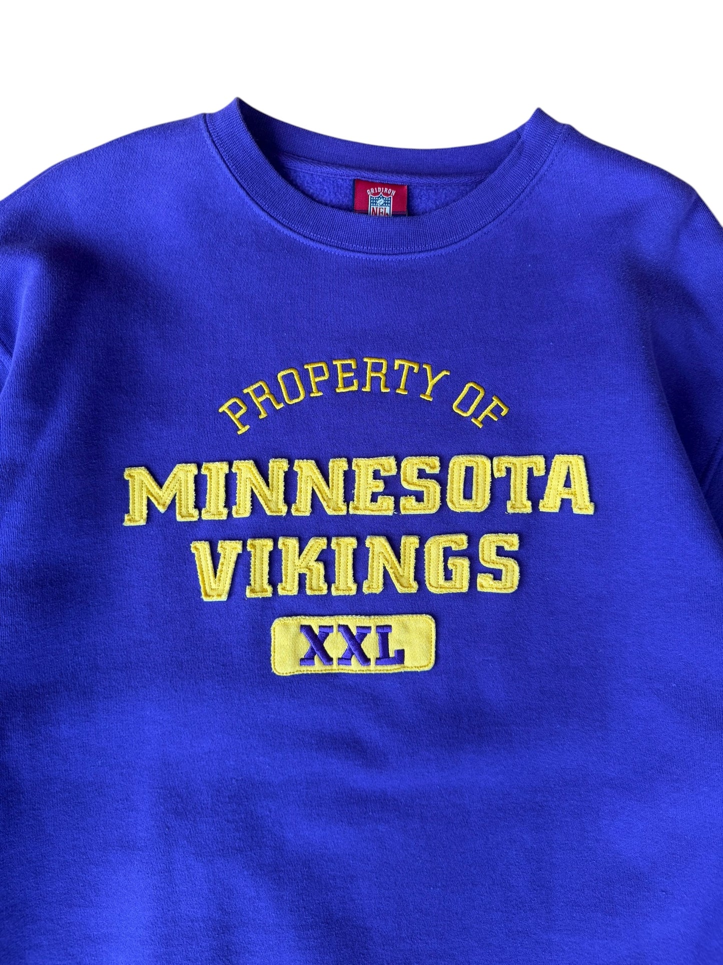 VINTAGE VIKINGS LETTERS PATCH CREW (M)