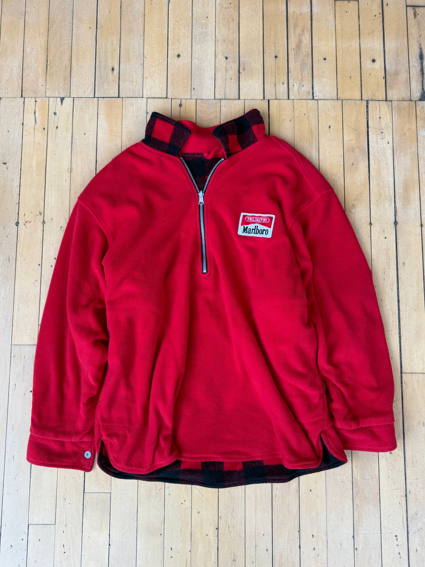 VINTAGE HEAVYWEIGHT REVERSIBLE MARLBORO FLEECE (L)