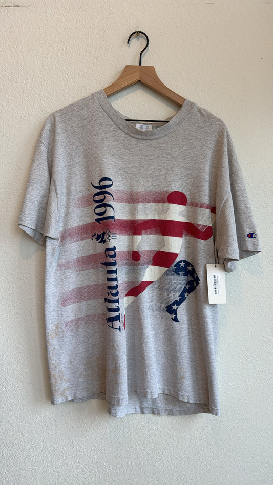 1996 VINTAGE COCA-COLA 100TH OLYMPICS TEE (XL)