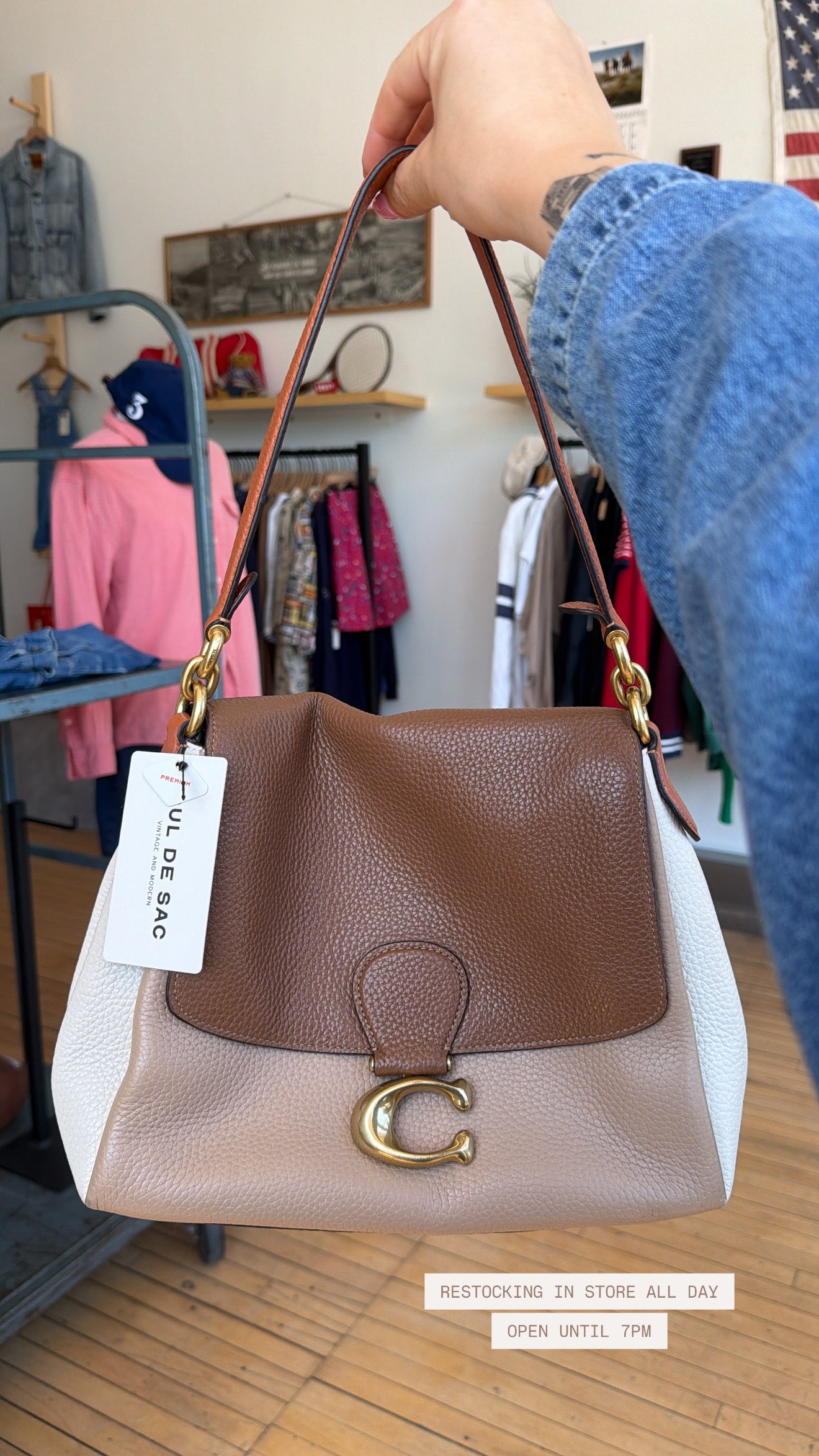 COACH 4613 MAY COLORBLOCK SHOULDER BAG - MSRP: $395