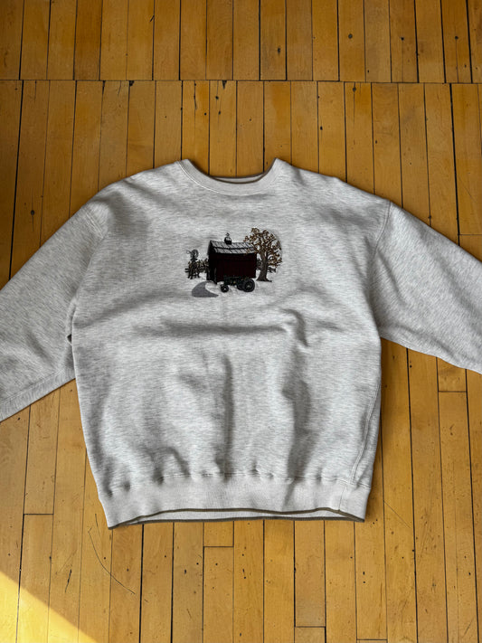 VINTAGE FARM EMBROIDERY CREW (XL)