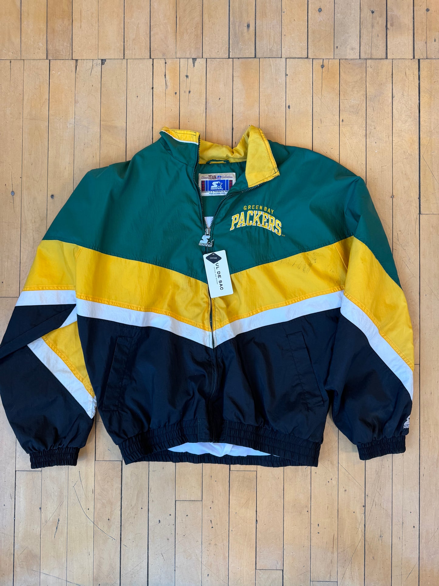 VINTAGE STARTER GB PACKERS WINDBREAKER (XL)