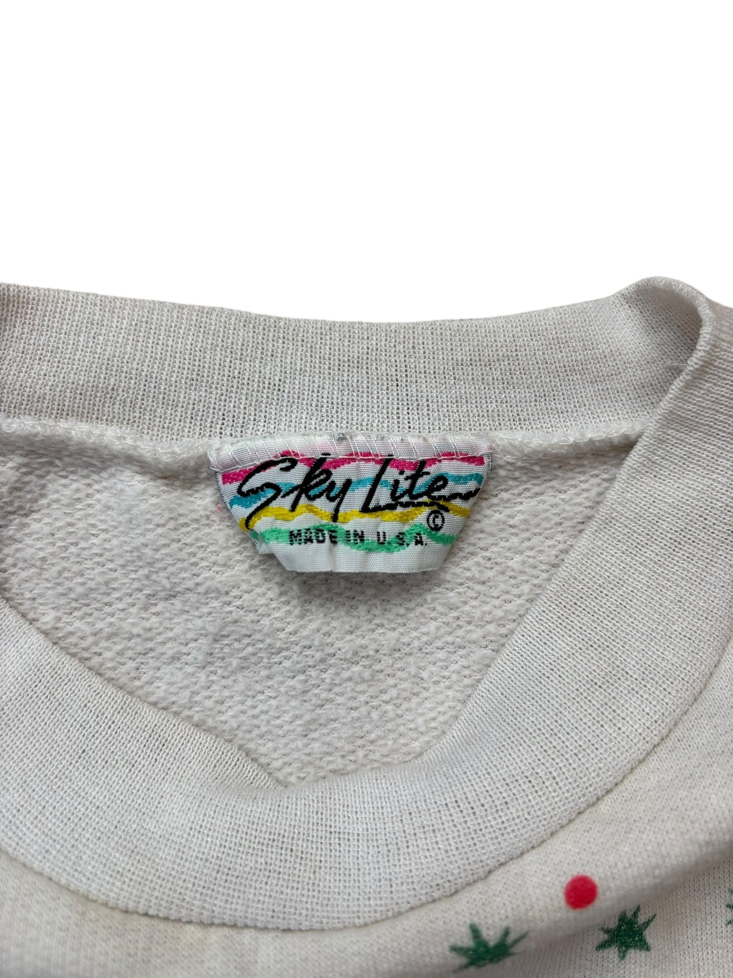 1989 VINTAGE AOP FRONT SIDE CHRISTMAS CREW (M/L)