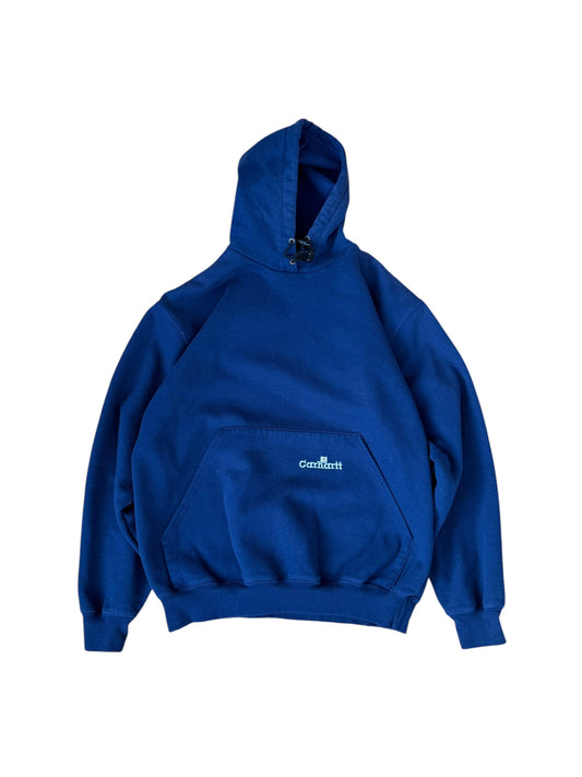 VINTAGE CARHARTT K132 NVY TOGGLE HOODIE (M)