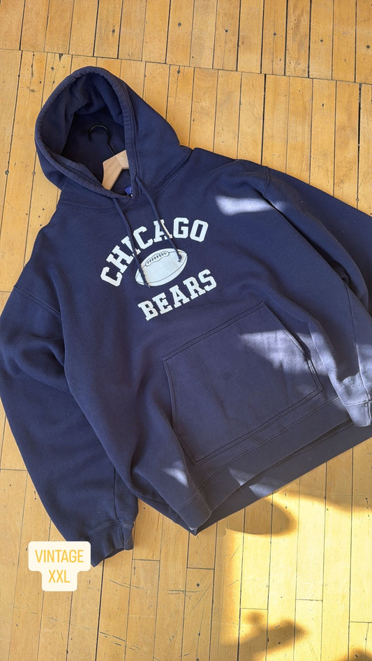 VINTAGE REEBOK CHICAGO BEARS FOOTBALL HOODIE (XXL)