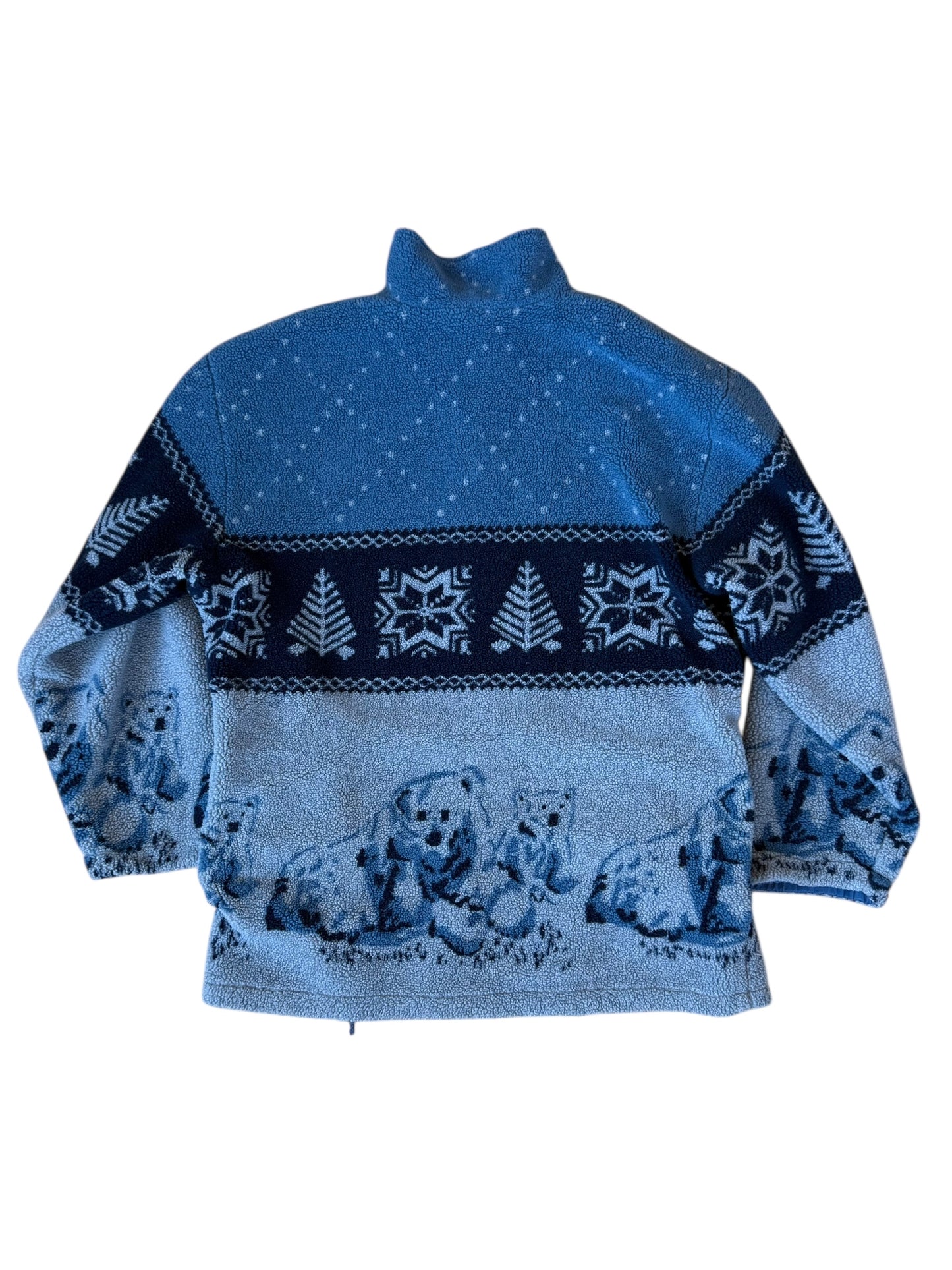 VINTAGE BLUE TONES POLAR BEAR FLEECE (XL/XXL)