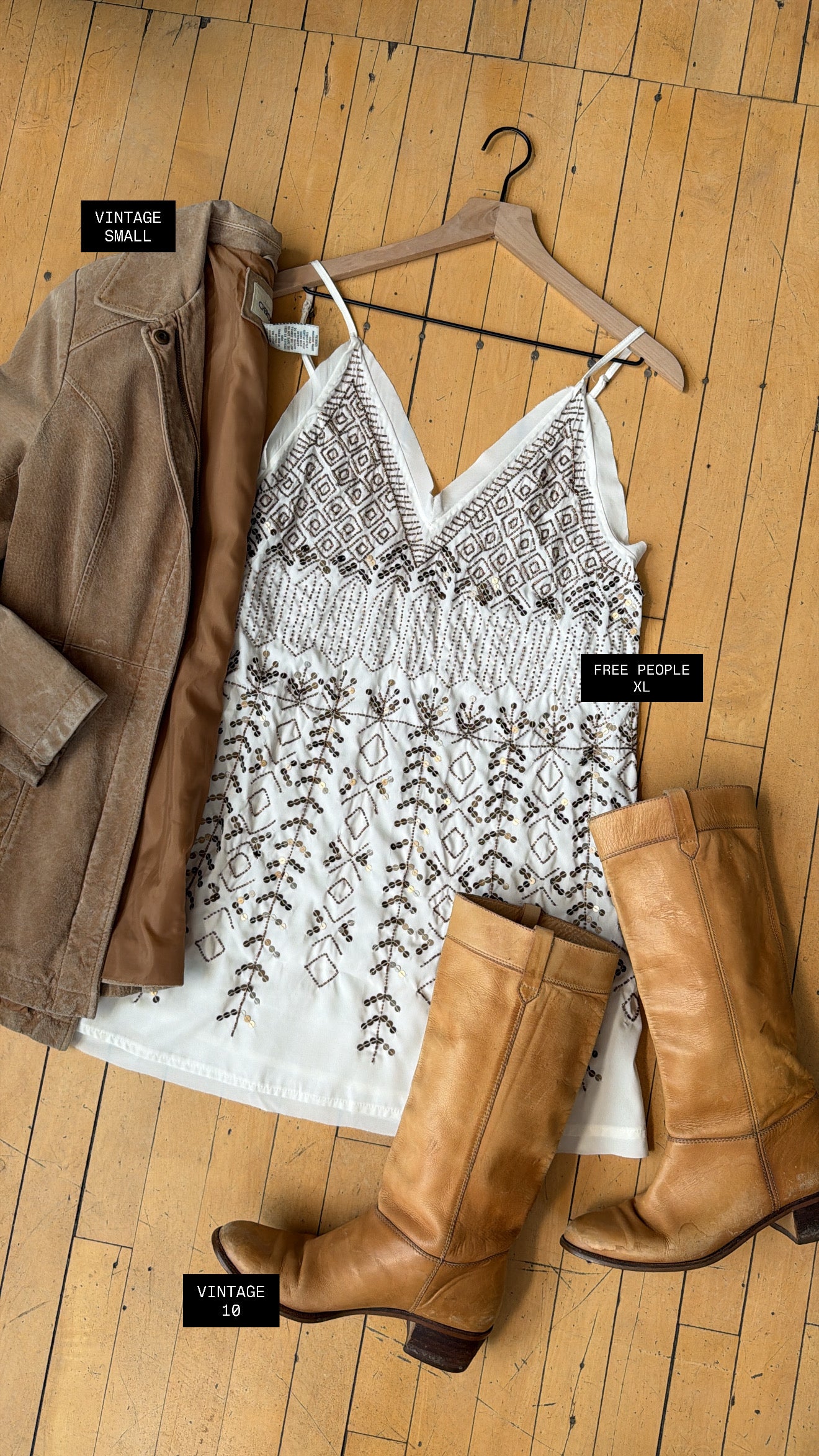 NWT FREE PEOPLE SEQUIN CAMI DRESS/TUNIC TANK (XL) - MSRP $128