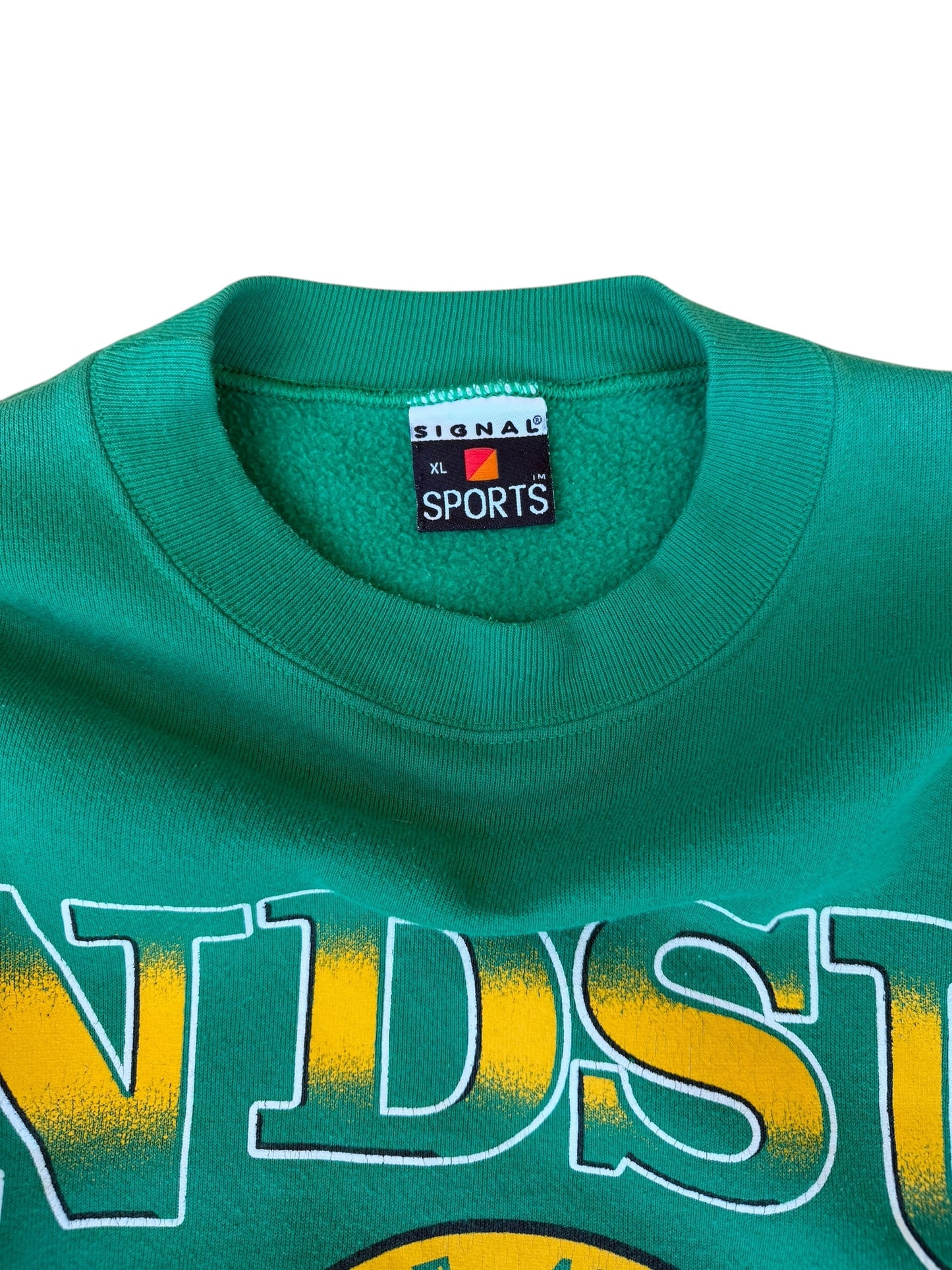 VINTAGE KELLY GREEN NDSU BISON SEAL CREW (XL)